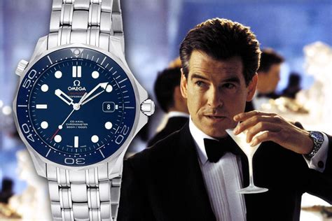 pierce brosnan omega seamaster|james bond wearing omega.